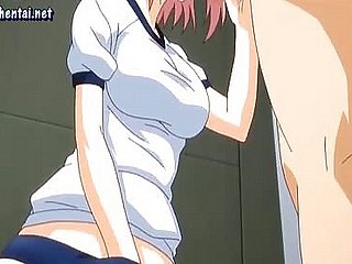 Anime blazen pikken en krijgt gezicht